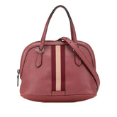 グッチ シェリーライン ハンドバッグ ショルダーバッグ 2WAY 341504 レッド レザー レディース GUCCI 【中古】